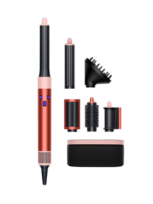 حالت دهنده مو دایسون مدل Dyson Airwrap multi-styler and dryer Complete Long Diffuse HS05  (صورتی/برنز)