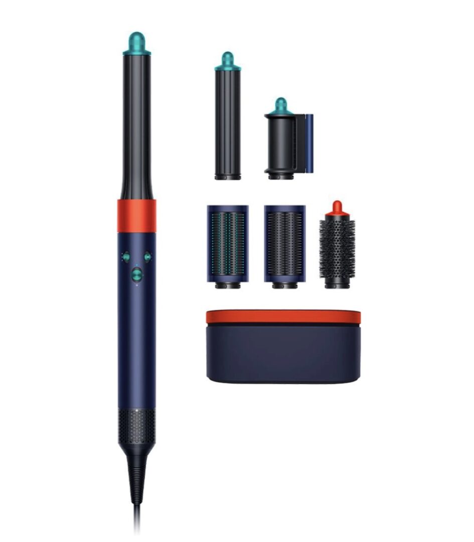 حالت دهنده مو دایسون مدل Dyson Airwrap HS05 Long Special Edition-Prussian Blue/Topaz (سرمه‌ای/نارنجی)