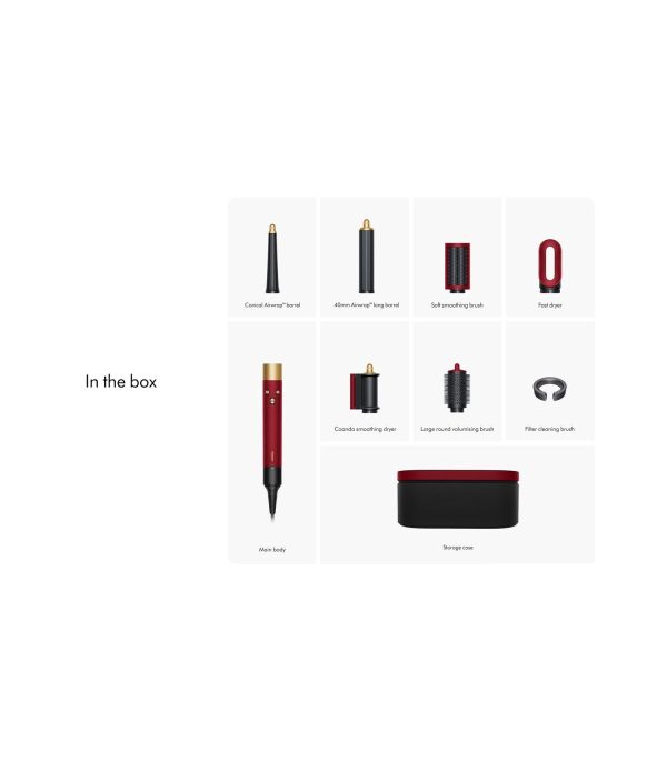 حالت دهنده مو ایرپ دایسون مدل Dyson Airwrap i.d. HS08 (Red Velvet/Gold زرشکی/طلایی) - Image 5